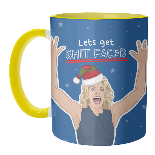 Sh*t faced - unique mug by Loren Grosvenor