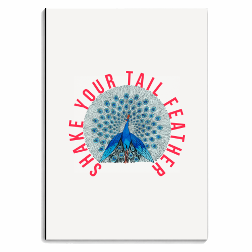 Shake Your Tail Feather - personalised A4, A5, A6 notebook by The 13 Prints