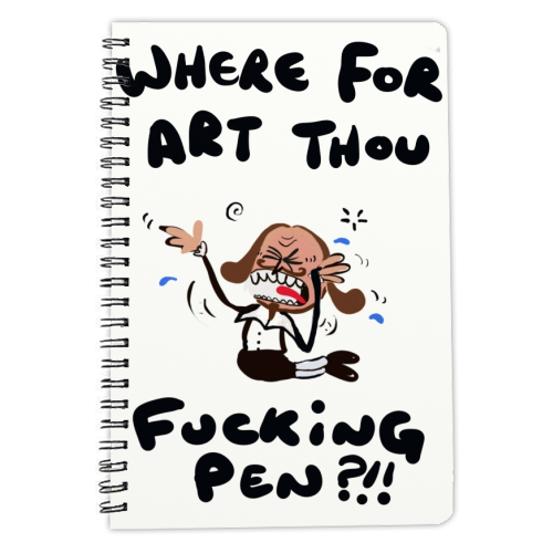 Shakespeare Collection - personalised A4, A5, A6 notebook by David Black