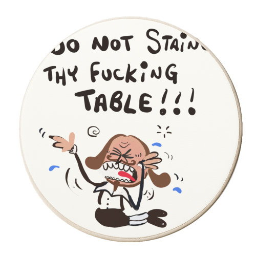 Shakespeare Collection - personalised beer coaster by David Black