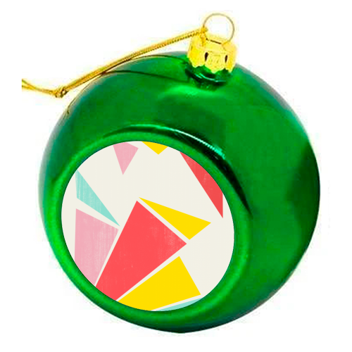 Shattered Rays - colourful christmas bauble by Trevor May