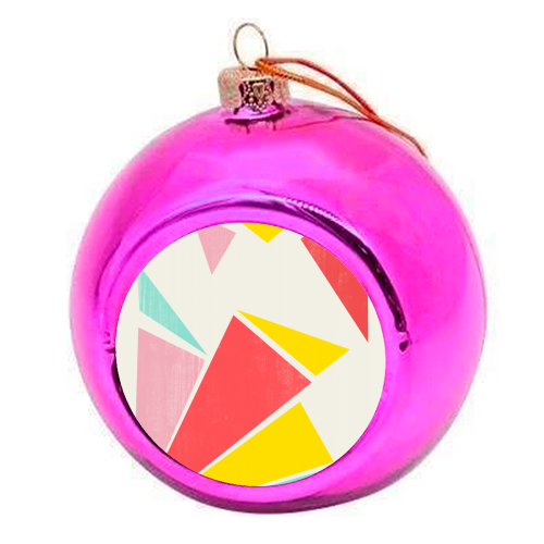 Shattered Rays - colourful christmas bauble by Trevor May