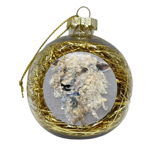 Sheep #31 - xmas bauble by Barbara Shaw