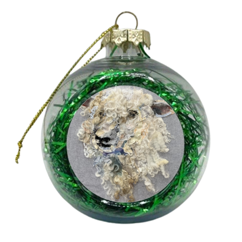 Sheep #31 - xmas bauble by Barbara Shaw