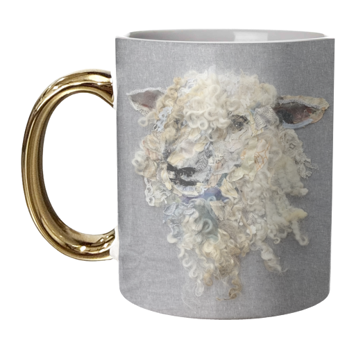 Sheep #31 - unique mug by Barbara Shaw