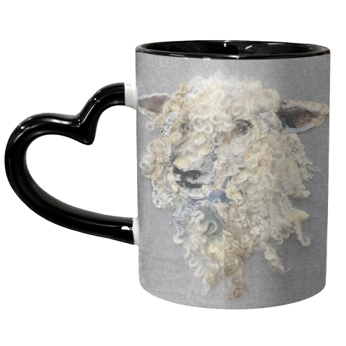 Sheep #31 - unique mug by Barbara Shaw