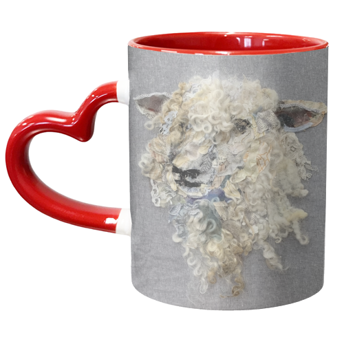 Sheep #31 - unique mug by Barbara Shaw