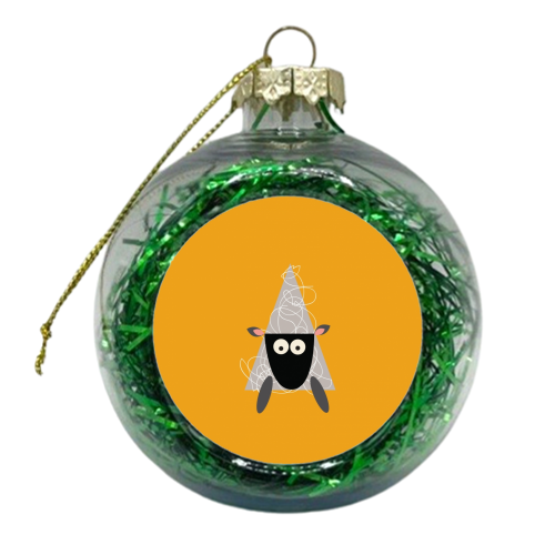 Sheep - xmas bauble by Maria Cox