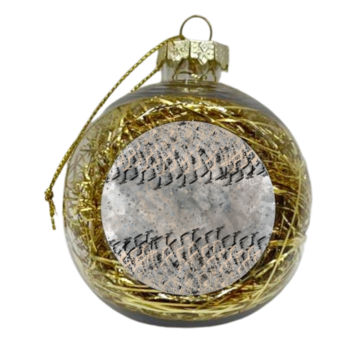 shell shock - xmas bauble by Emily Begley