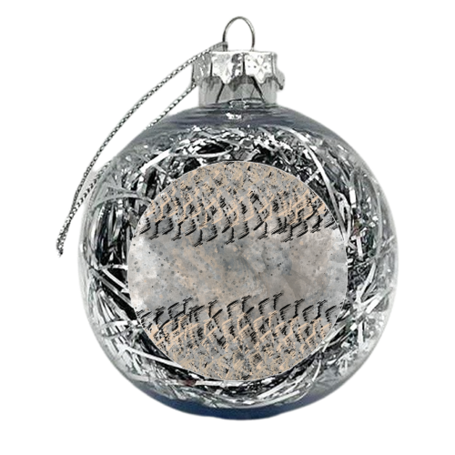 shell shock - xmas bauble by Emily Begley