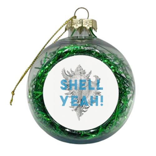 Shell Yeah - xmas bauble by The 13 Prints