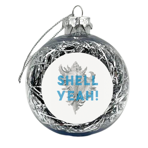 Shell Yeah - xmas bauble by The 13 Prints