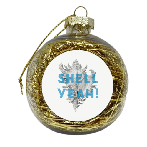 Shell Yeah - xmas bauble by The 13 Prints