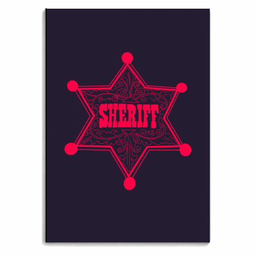 Sheriff - personalised A4, A5, A6 notebook by Pink and Pip