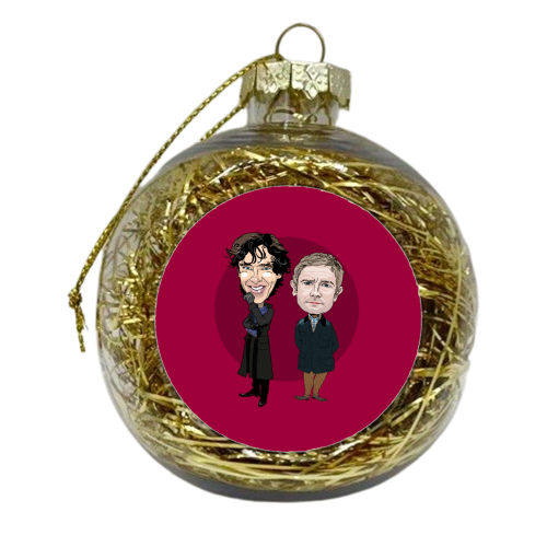 Sherlock Holmes - xmas bauble by Martin Jessup