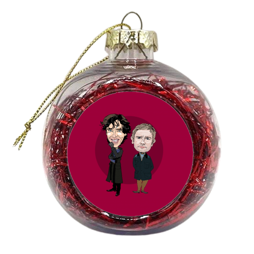 Sherlock Holmes - xmas bauble by Martin Jessup