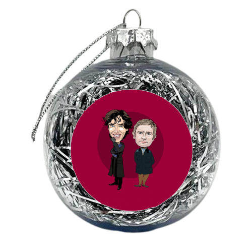Sherlock Holmes - xmas bauble by Martin Jessup