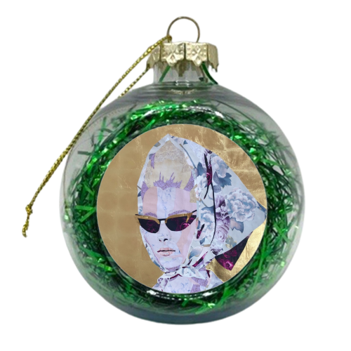 She's a lady - xmas bauble by Kirstie Taylor