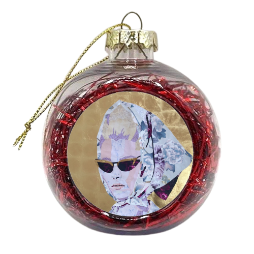 She's a lady - xmas bauble by Kirstie Taylor