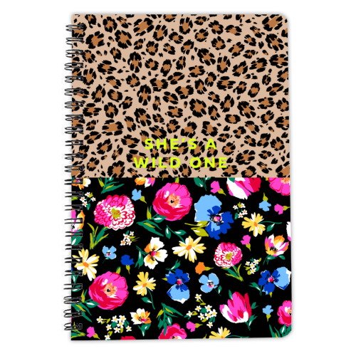 SHE'S A WILD ONE - personalised A4, A5, A6 notebook by PEARL & CLOVER