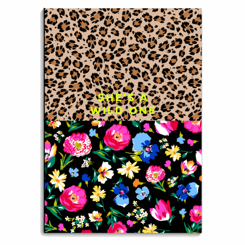 SHE'S A WILD ONE - personalised A4, A5, A6 notebook by PEARL & CLOVER