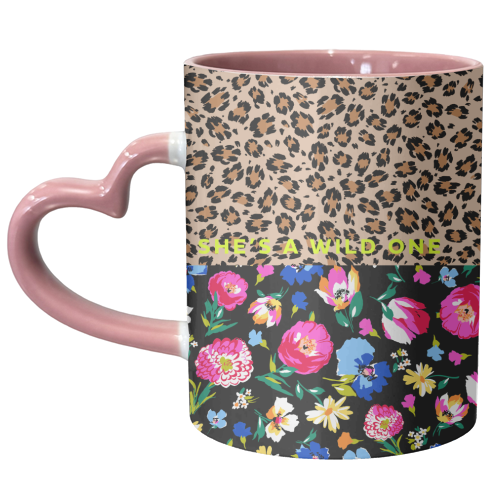 SHE'S A WILD ONE - unique mug by PEARL & CLOVER