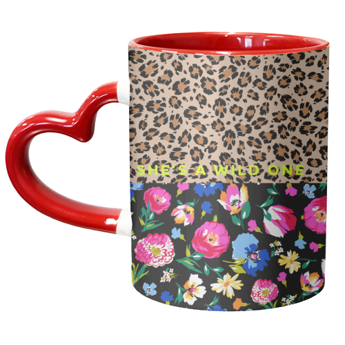 SHE'S A WILD ONE - unique mug by PEARL & CLOVER