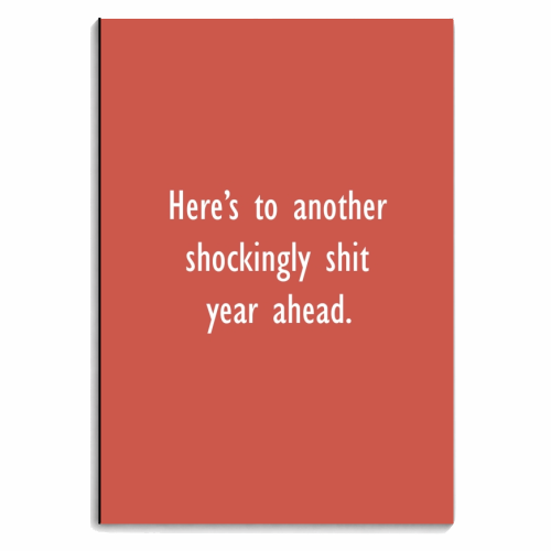 Shit Year - personalised A4, A5, A6 notebook by Giddy Kipper