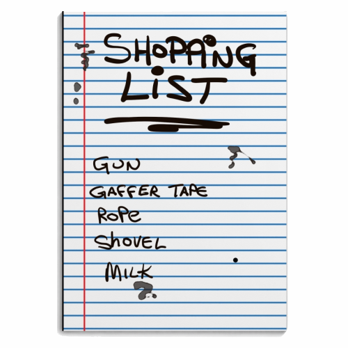 Shopping List - personalised A4, A5, A6 notebook by David Black