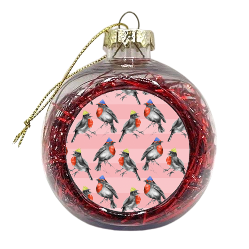 Shoreditch Robins - Pattern - xmas bauble by Lizzie Barber