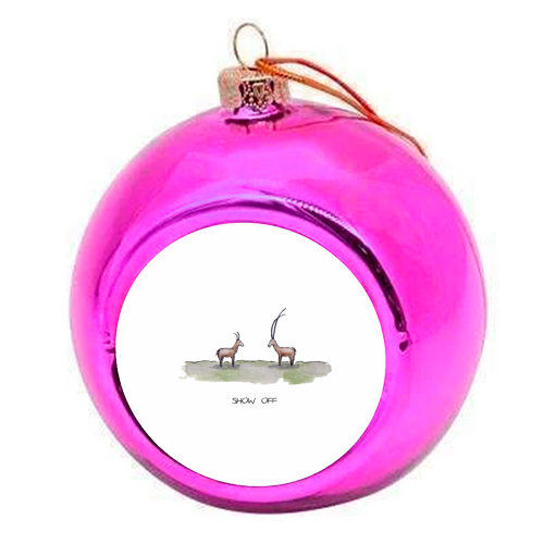Show Off - colourful christmas bauble by Ross Jardine