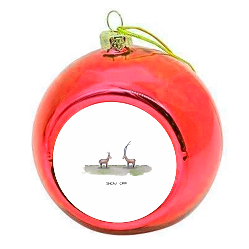 Show Off - colourful christmas bauble by Ross Jardine
