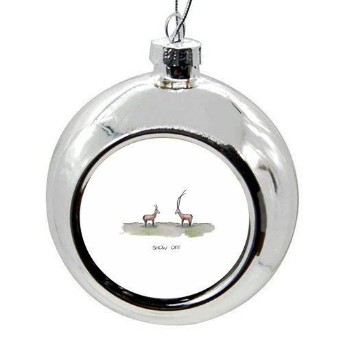 Show Off - colourful christmas bauble by Ross Jardine