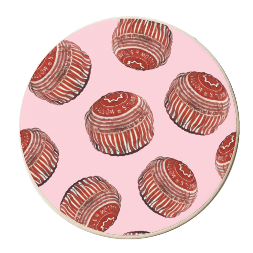 SHOWERED IN TEACAKES - personalised beer coaster by Wallace Elizabeth