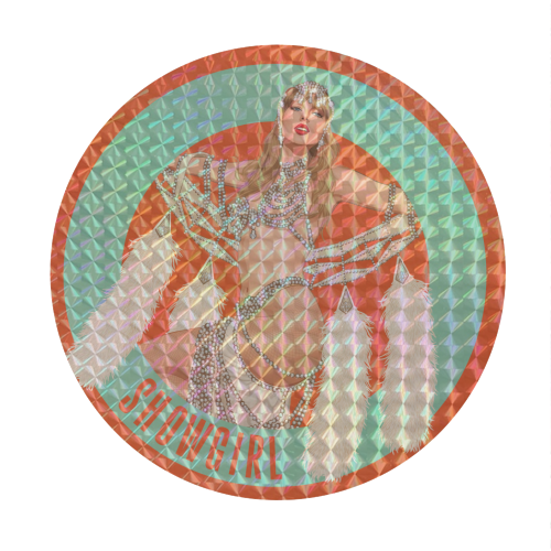 Showgirl - Circle Sticker by Claire Atwood