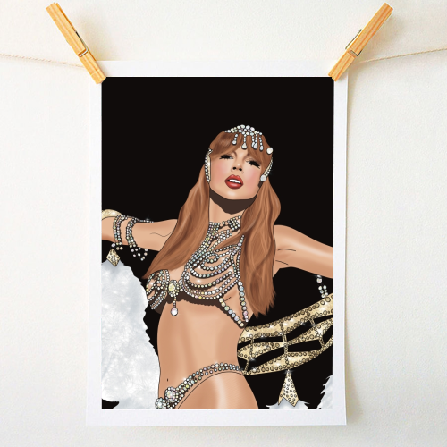Showgirl Era Print - A1 - A4 art print by Drawings by Firefly