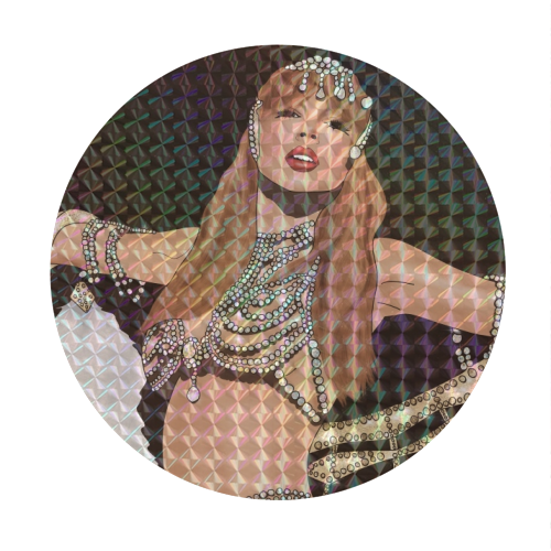 Showgirl Era Print - Circle Sticker by Drawings by Firefly