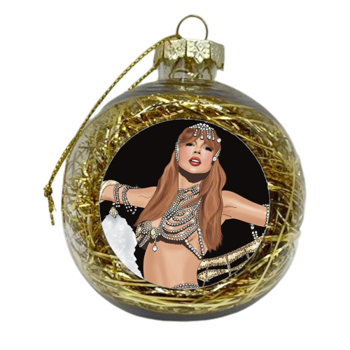 Showgirl Era Print - xmas bauble by Drawings by Firefly