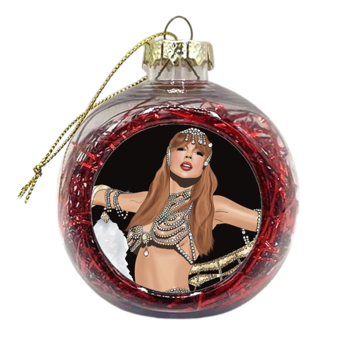 Showgirl Era Print - xmas bauble by Drawings by Firefly