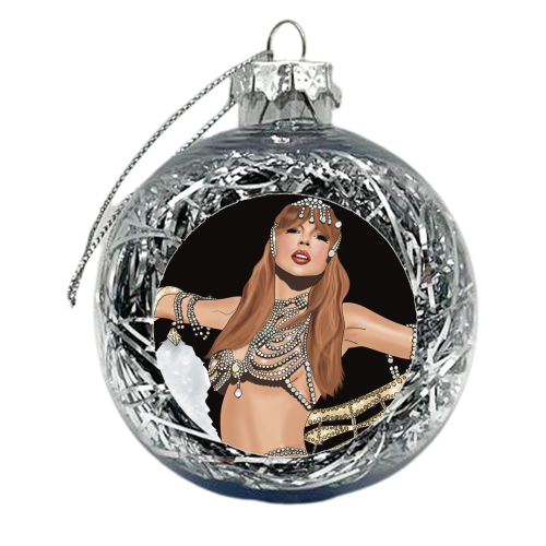 Showgirl Era Print - xmas bauble by Drawings by Firefly