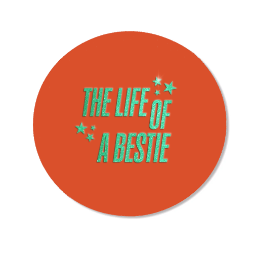 Showgirl orange the life of a bestie typography best friend - Magnet by The Girl Next Draw