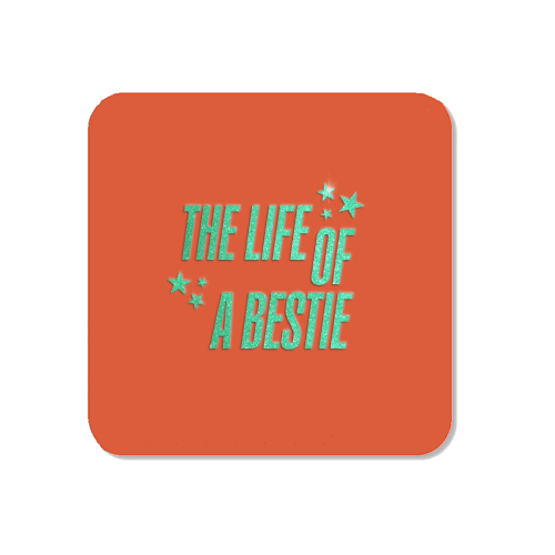 Showgirl orange the life of a bestie typography best friend - Magnet by The Girl Next Draw