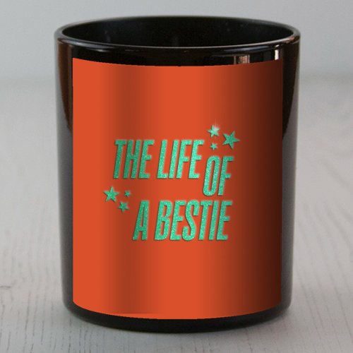 Showgirl orange the life of a bestie typography best friend - scented candle by The Girl Next Draw