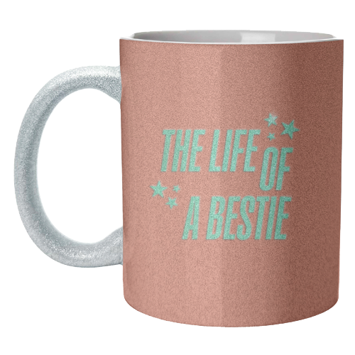 Showgirl orange the life of a bestie typography best friend - unique mug by The Girl Next Draw