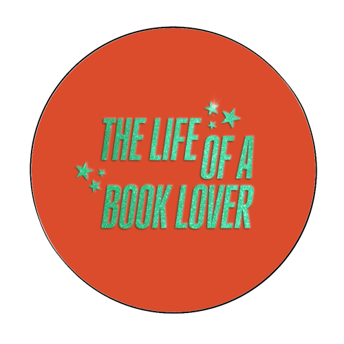 Showgirl orange the life of a book lover typography reader - Circle Sticker by The Girl Next Draw