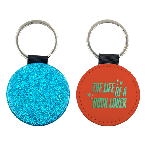 Showgirl orange the life of a book lover typography reader - keyring by The Girl Next Draw