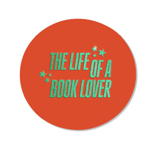 Showgirl orange the life of a book lover typography reader - Magnet by The Girl Next Draw