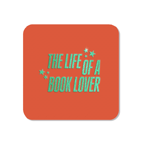 Showgirl orange the life of a book lover typography reader - Magnet by The Girl Next Draw