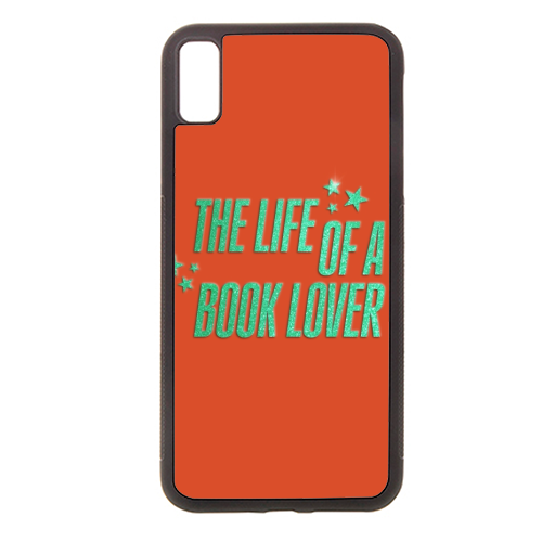 Showgirl orange the life of a book lover typography reader - stylish phone case by The Girl Next Draw