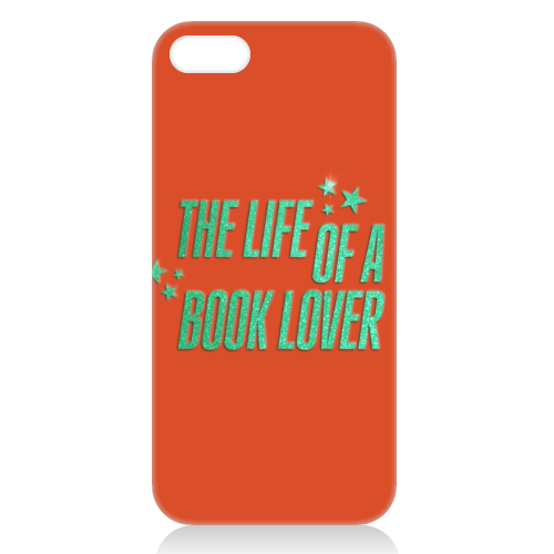 Showgirl orange the life of a book lover typography reader - unique phone case by The Girl Next Draw